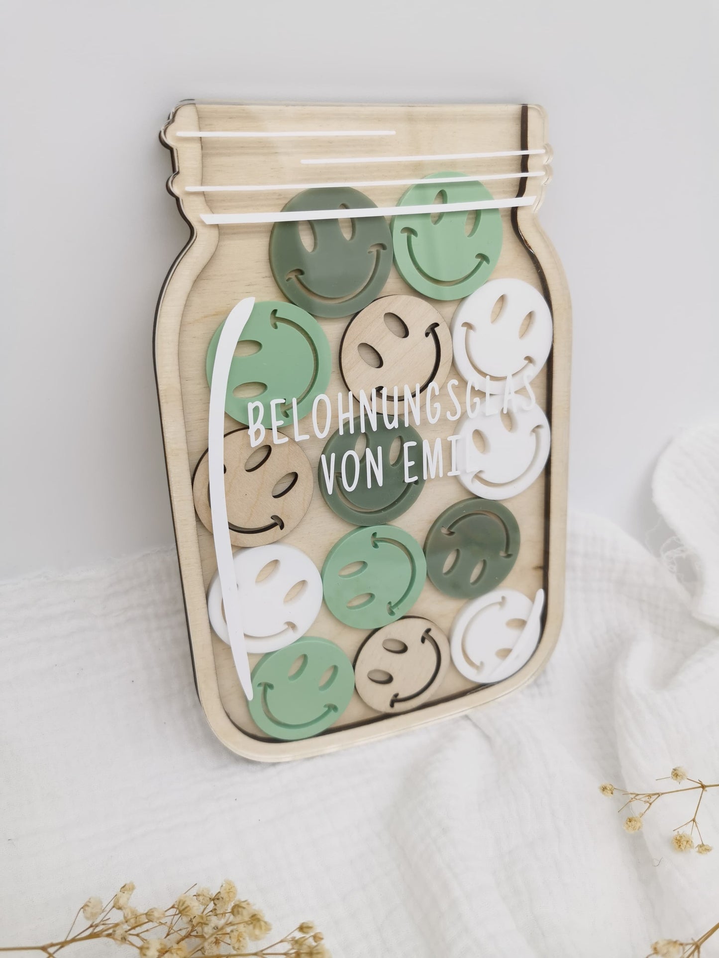 Belohnungsglas / Motivationsglas mit Namen