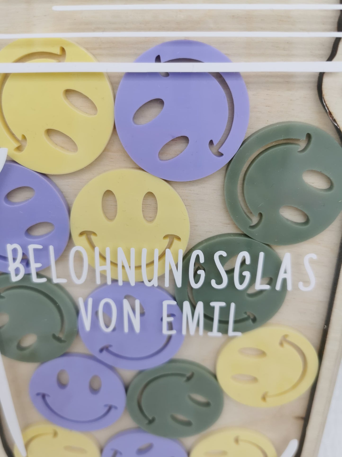 Belohnungsglas / Motivationsglas mit Namen