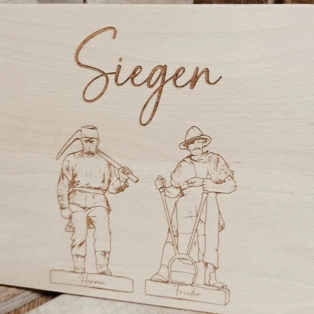 Frühstücksbrettchen - Siegen - Henner & Frieder