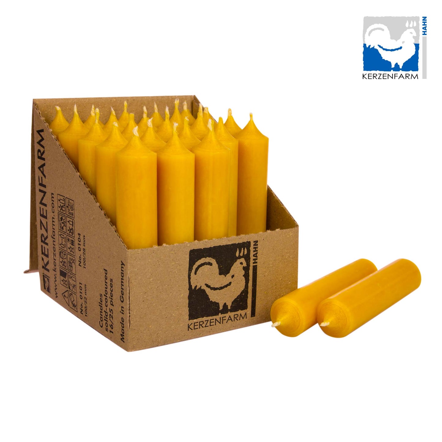 Stabkerze currygelb 100x22mm