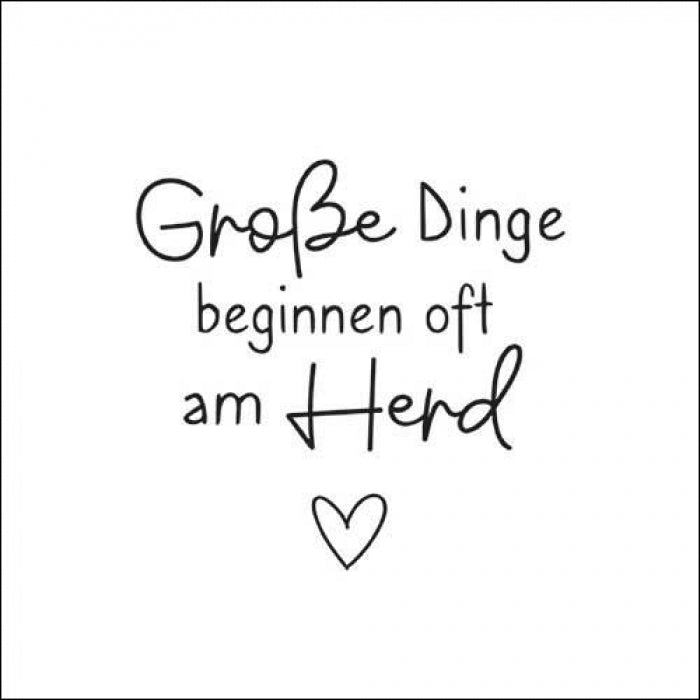 Servietten - Große Dinge 33x33 cm