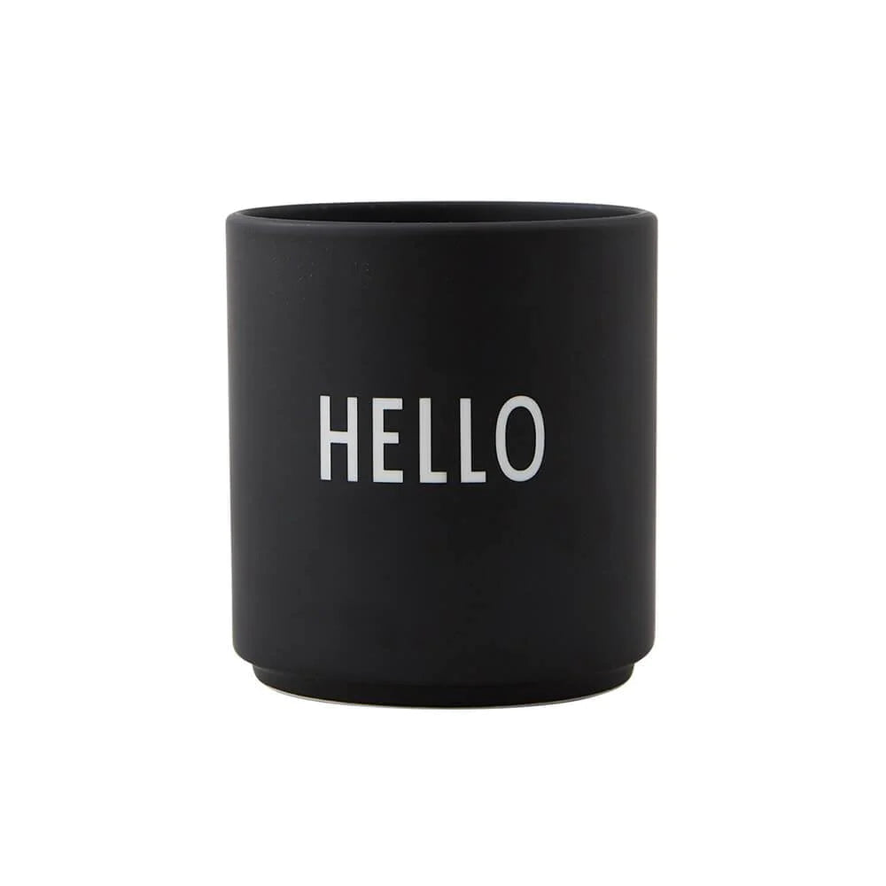 Design Letters - Becher, Hello, schwarz