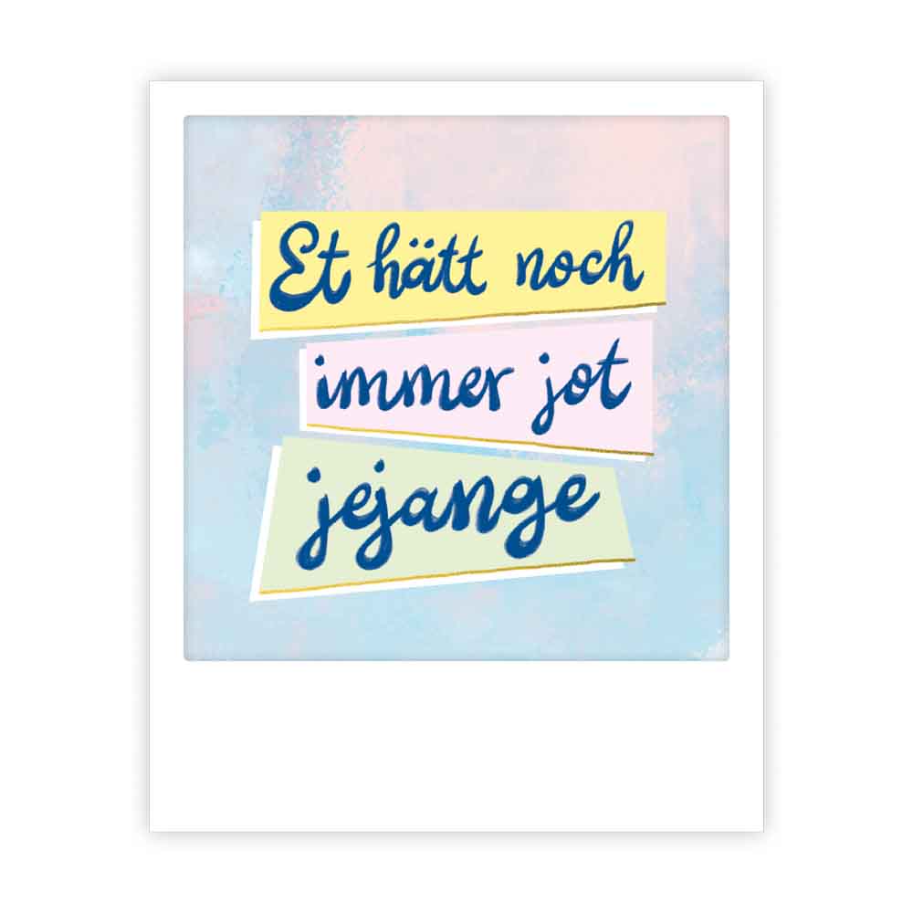 Pickmotion kleine Postkarte - Jot Jejange