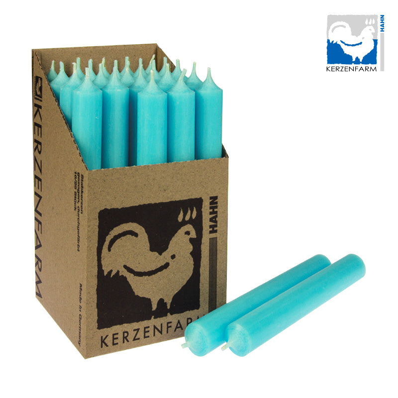 Stabkerze eisblau 180x22mm