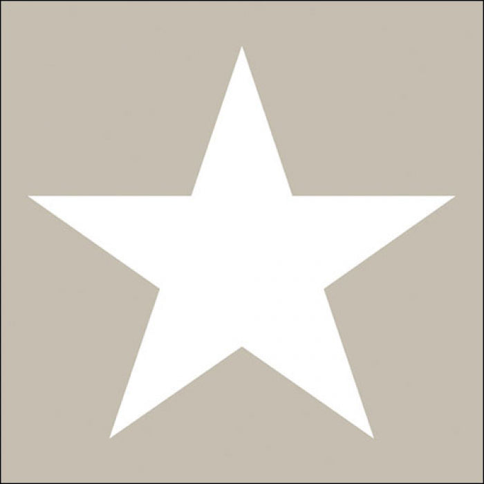 Servietten - Stars sand 33x33 cm