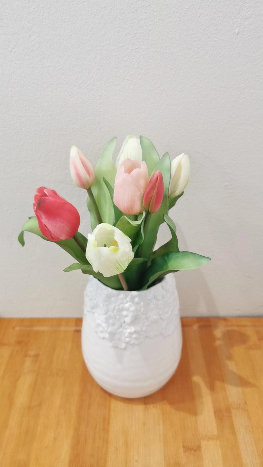 Tulpenbund Silikon - Real Touch Rosa/Creme