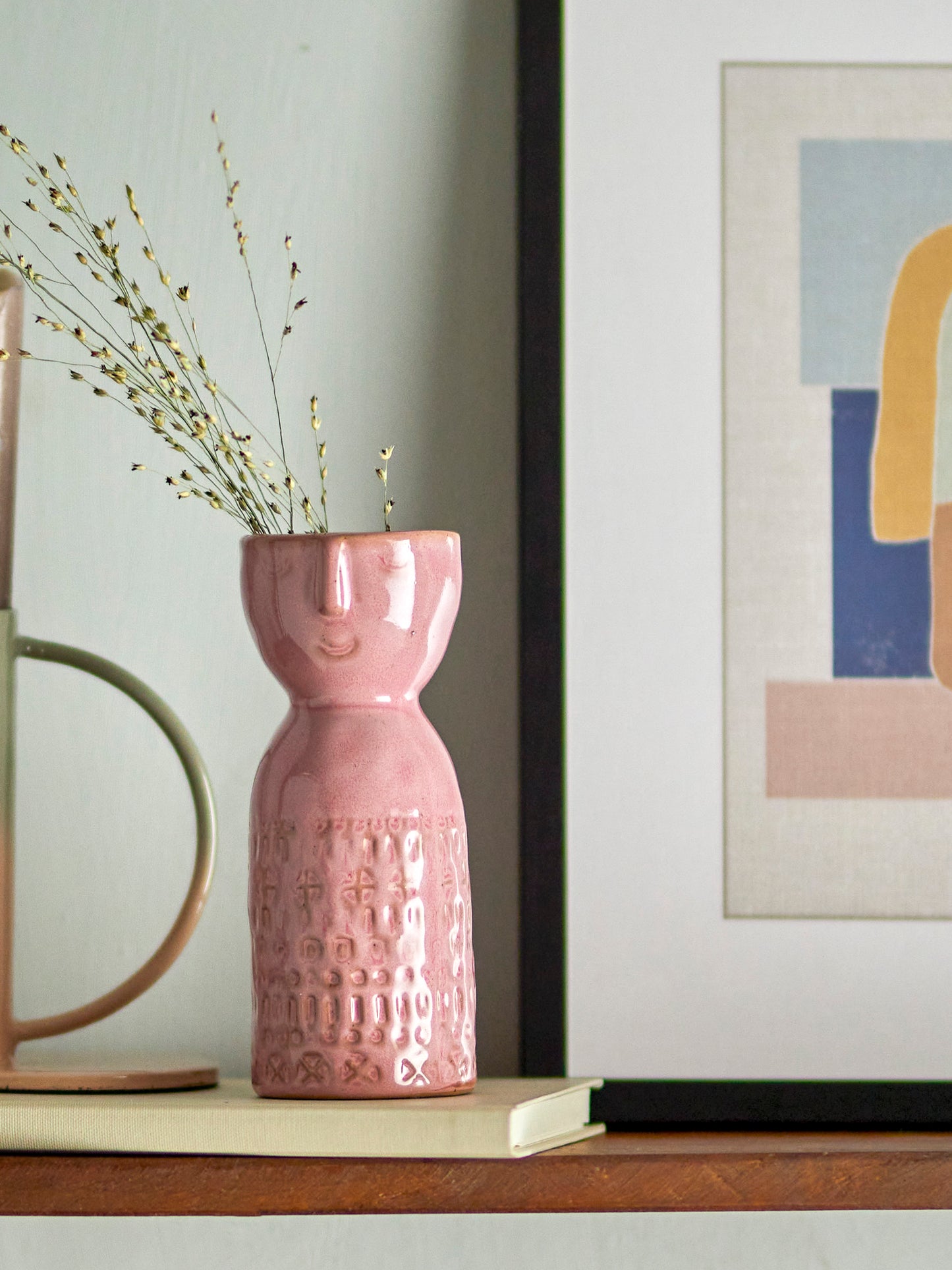 Vase Embla - pink - Steingut