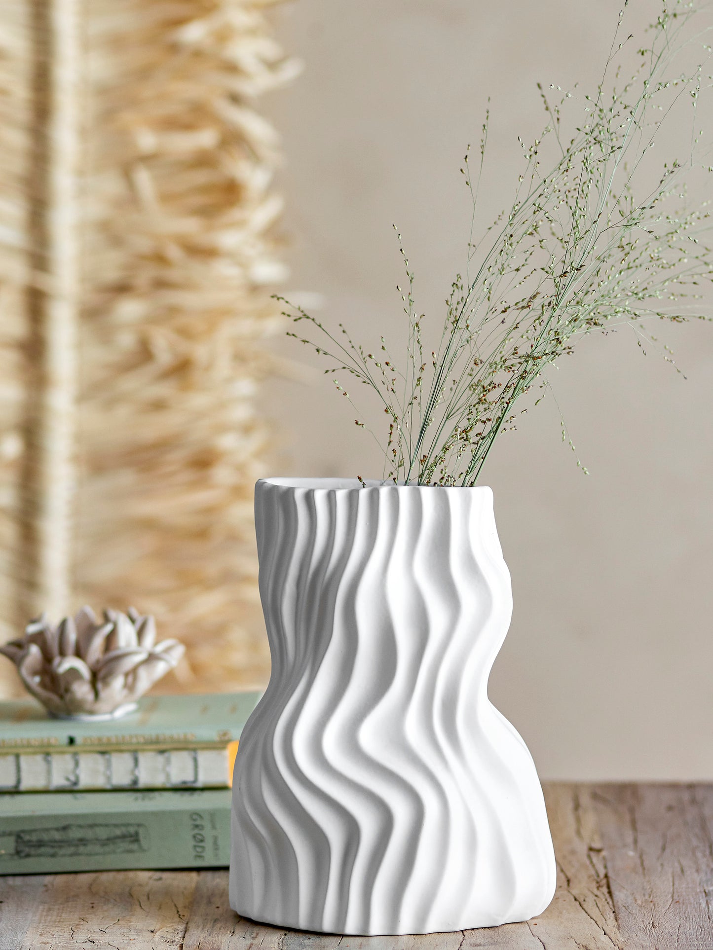 Vase Sahal - weiß - Keramik