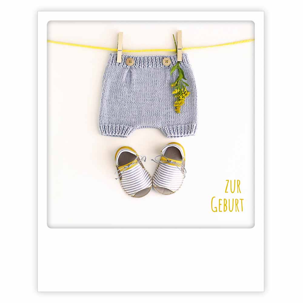 Pickmotion Postkarte - Zur Geburt