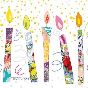 Servietten - Birthday Candles 33x33 cm