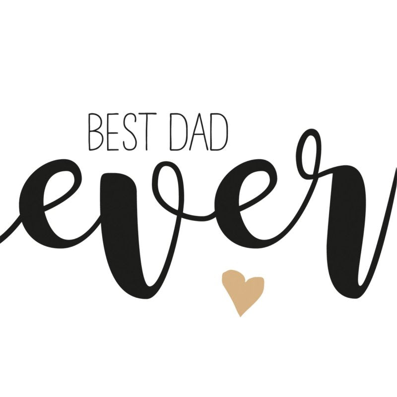 Servietten - Best Dad ever 33x33 cm
