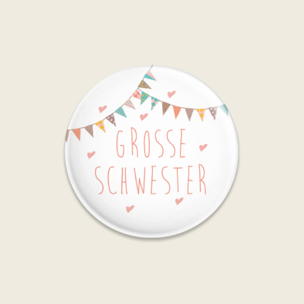 Button - Große Schwester, 32mm