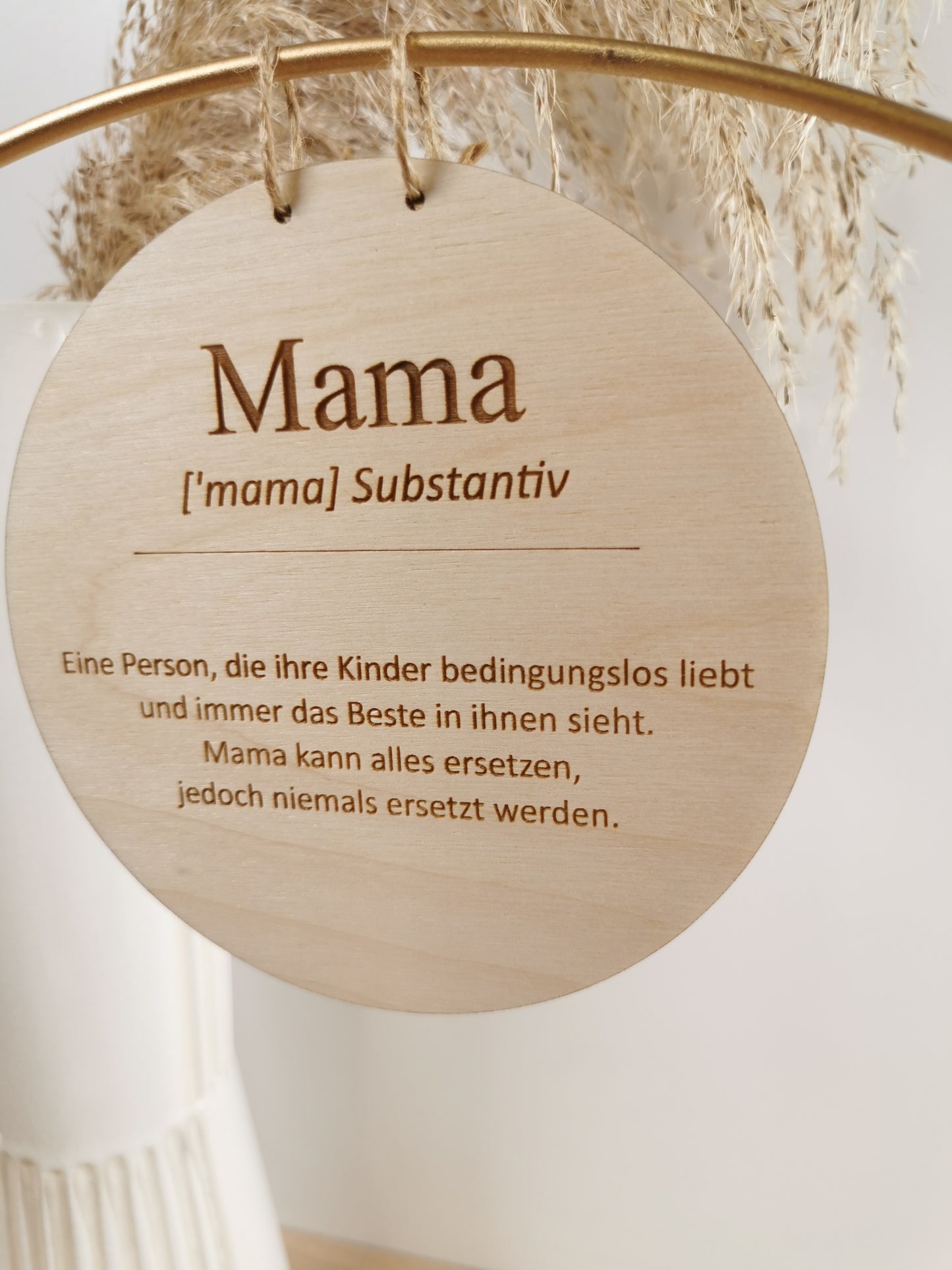 Dekoring Mama mit Trockenblumen
