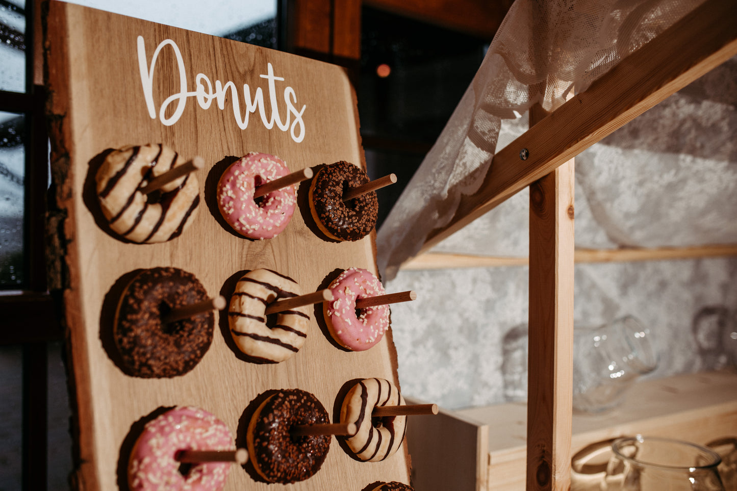 Donut Wand / Ständer für Candy Bar