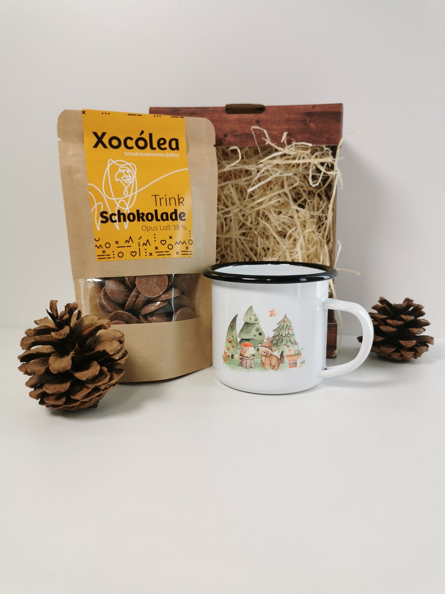 Geschenk-Set Kindertasse mit Trinkschokolade