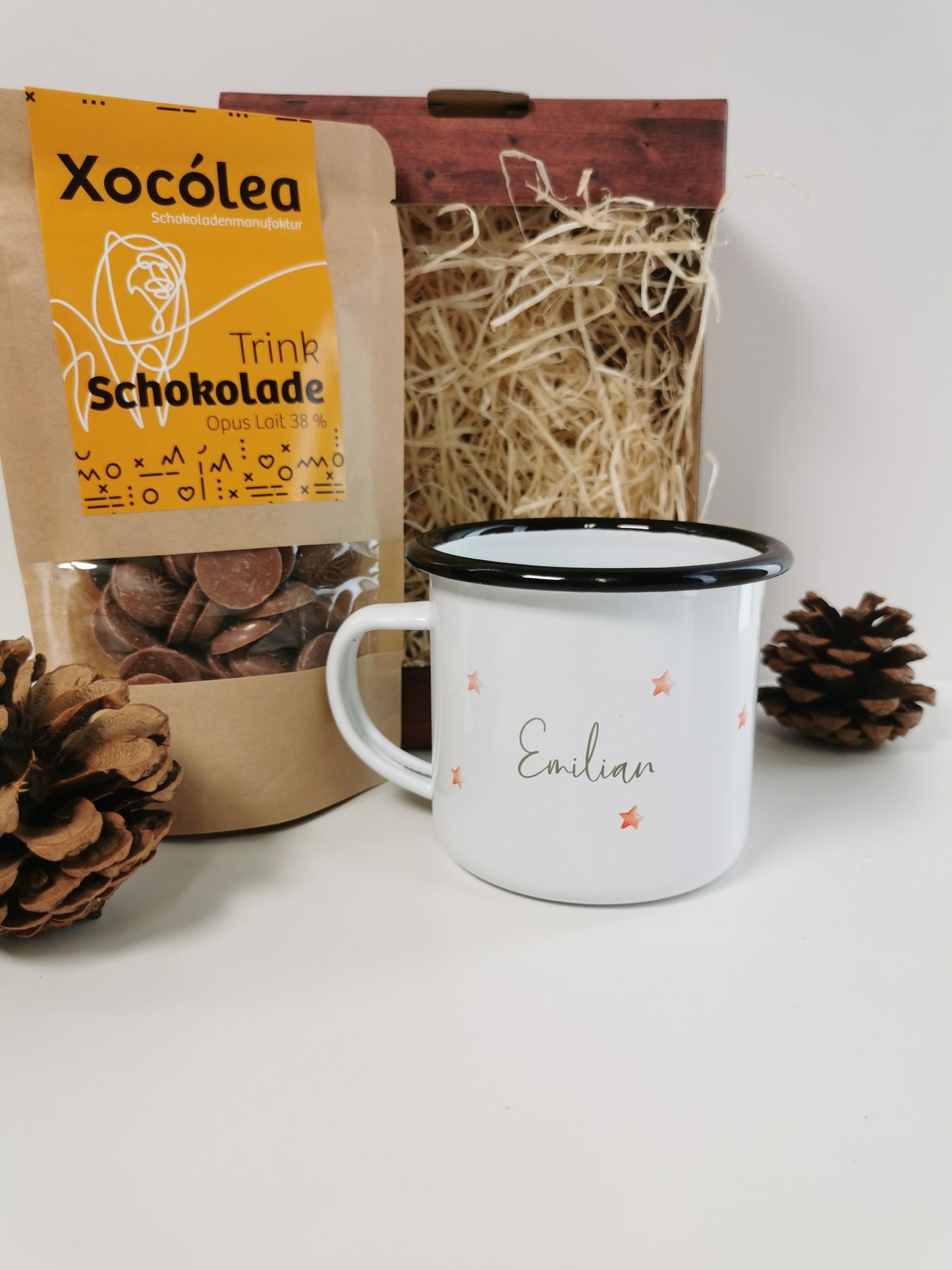 Geschenk-Set Kindertasse mit Trinkschokolade