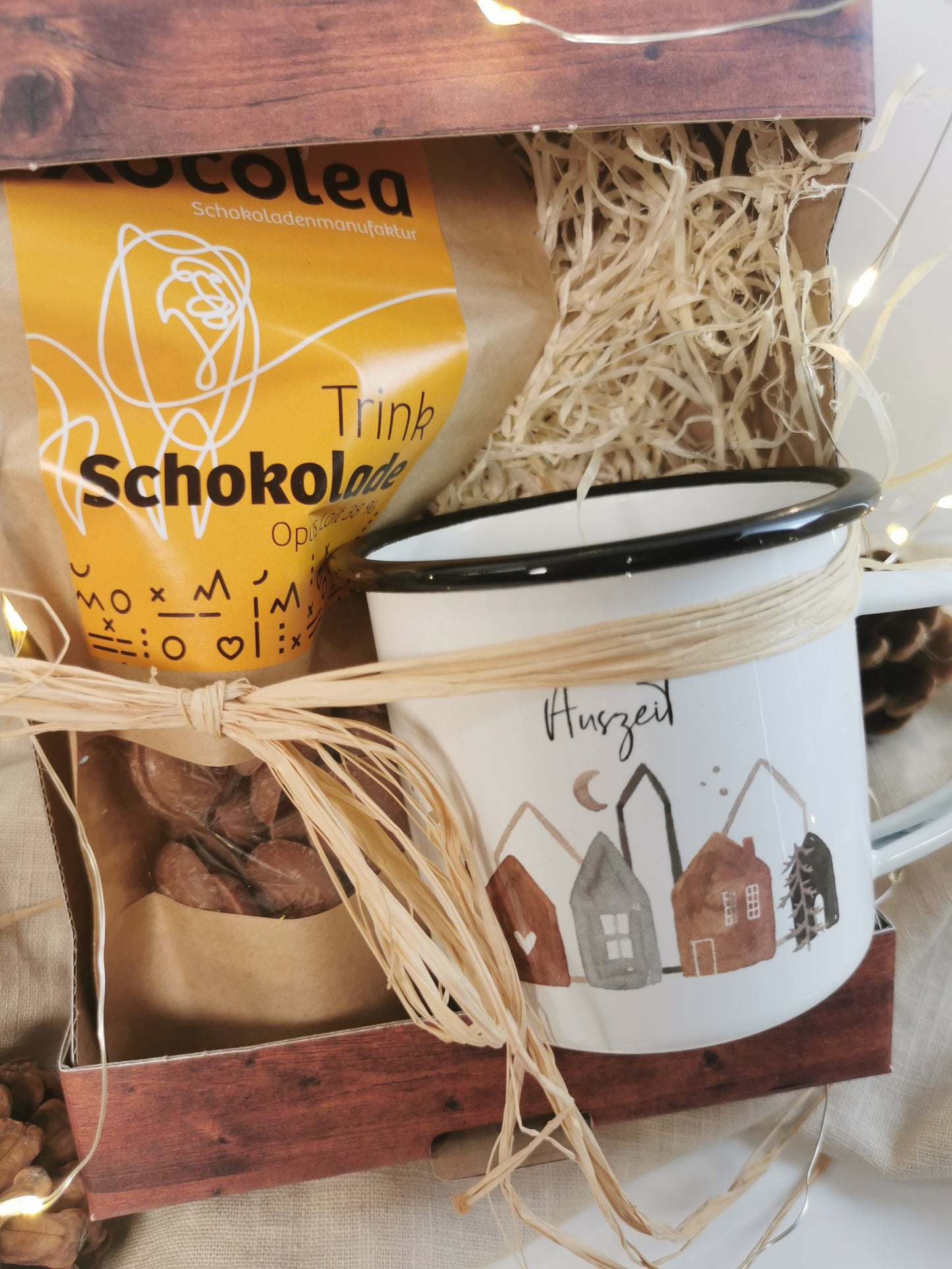 Geschenk-Set Tasse mit Trinkschokolade