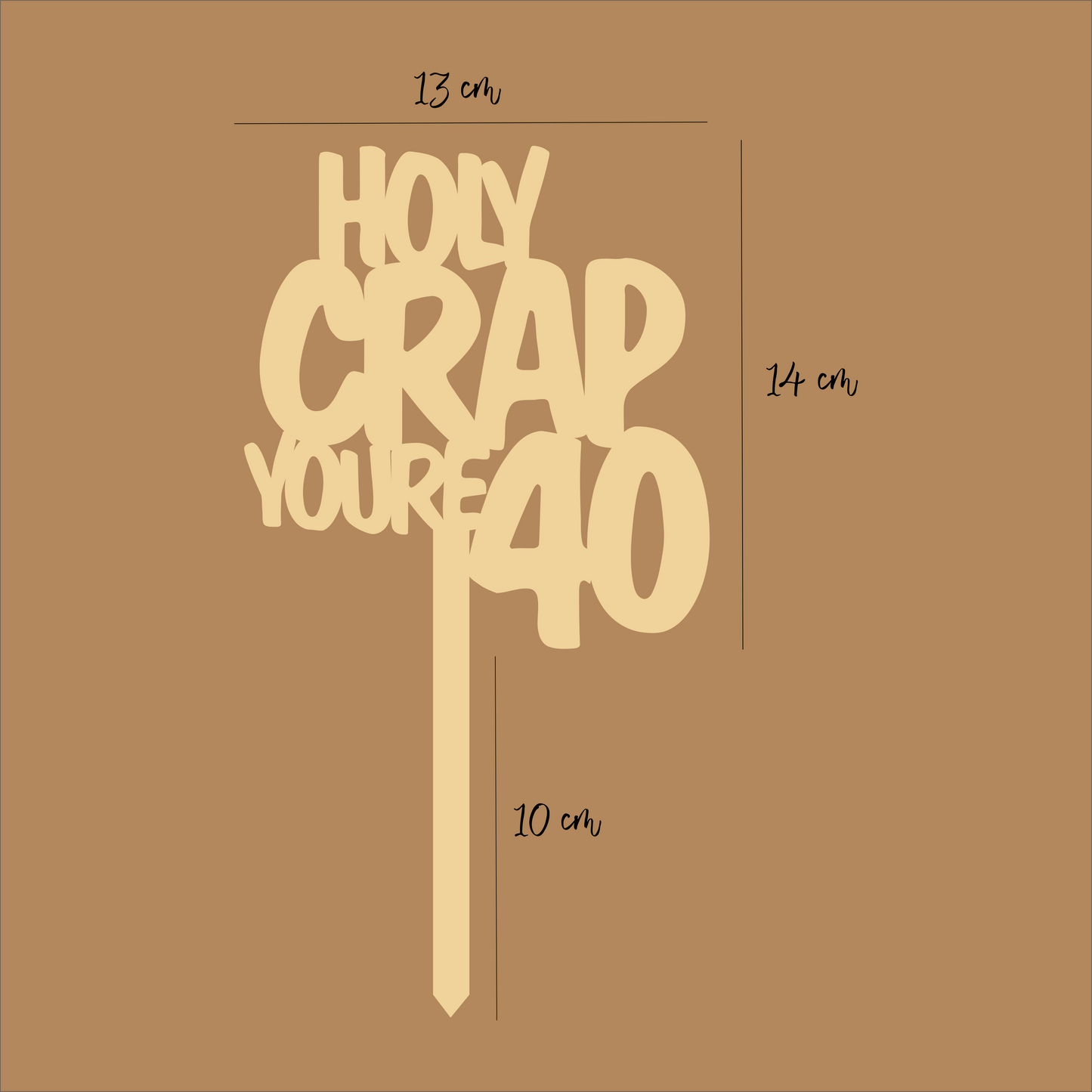 Caketopper Holy Crap