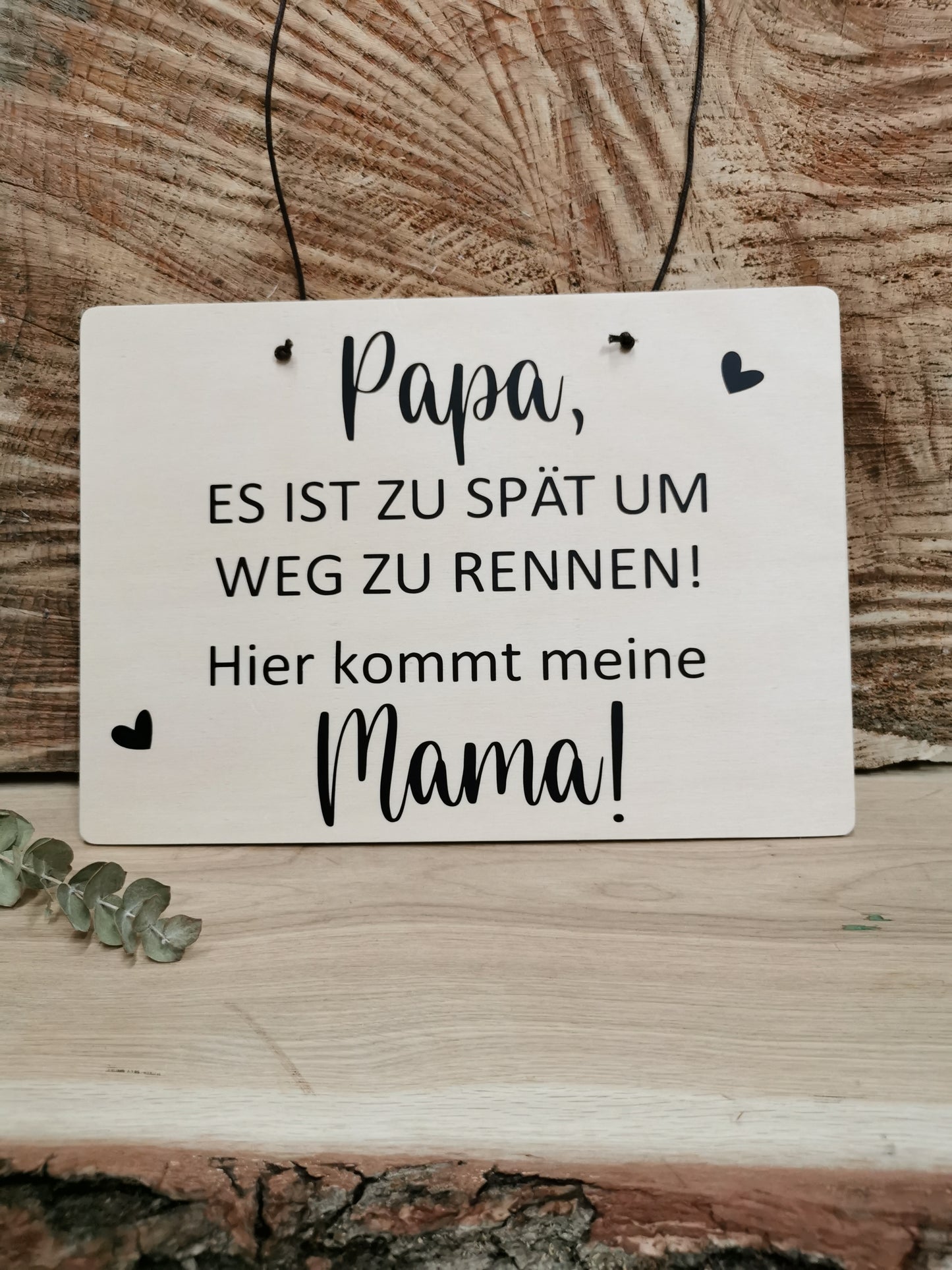 Schild zur Trauung