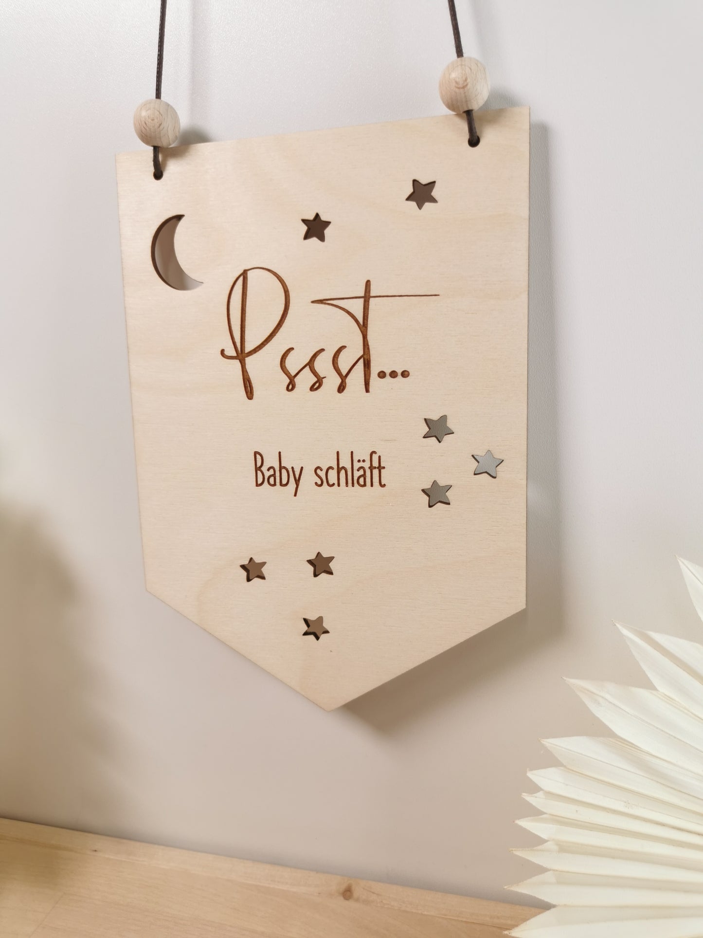 Türschild Wimpel Baby schläft