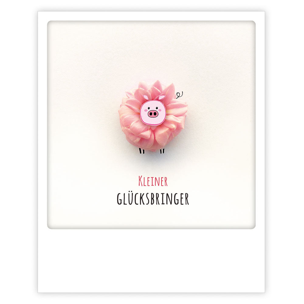 Pickmotion Postkarte - Kleiner Glücksbringer