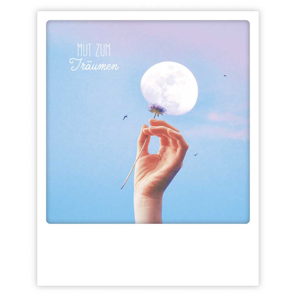 Pickmotion Postkarte - Mut zum Träumen - Mond