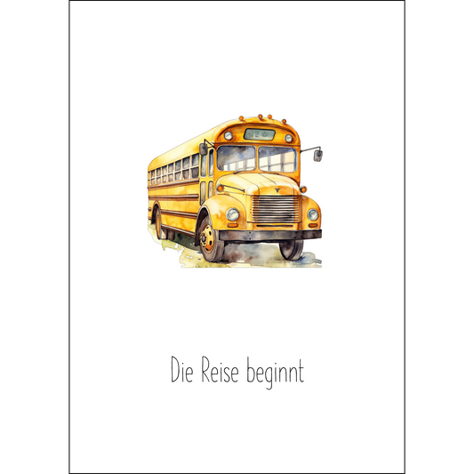 Die Reise beginnt - Schulbus