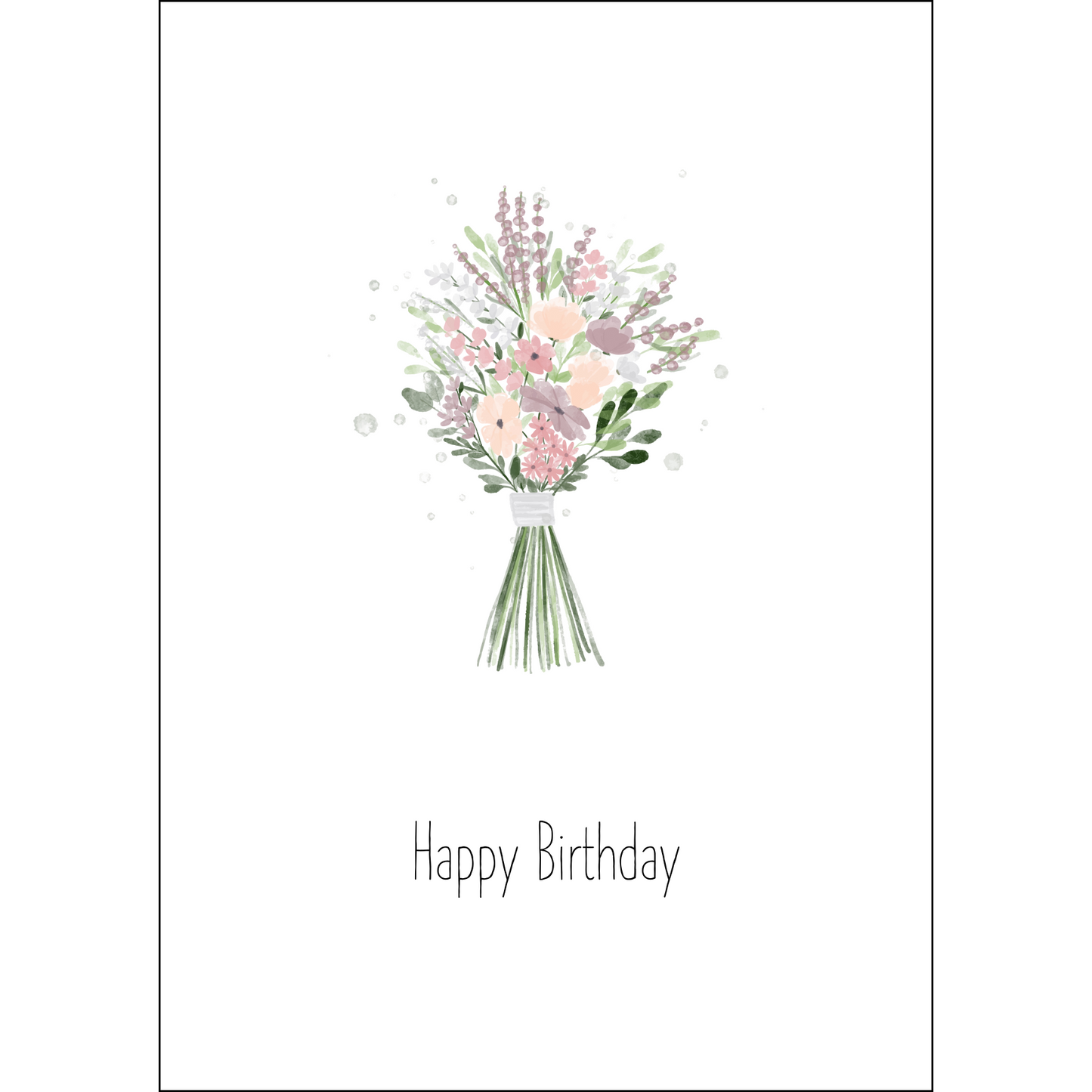 Happy Birthday - Blumen