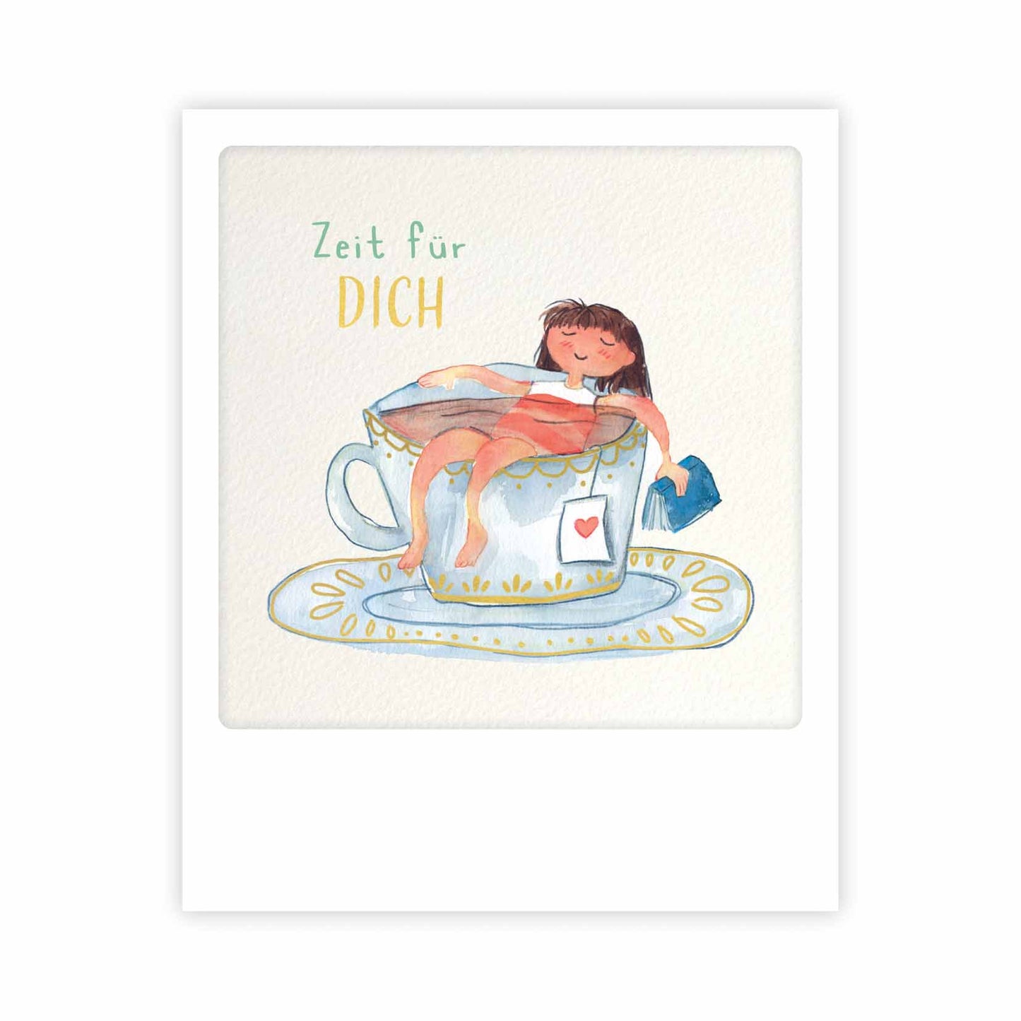 Pickmotion kleine Postkarte - Relax Tea Pool