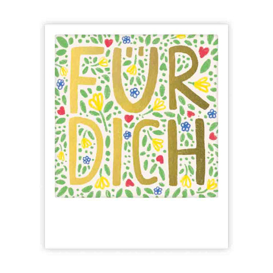 Pickmotion kleine Postkarte - Für Dich Blümchen