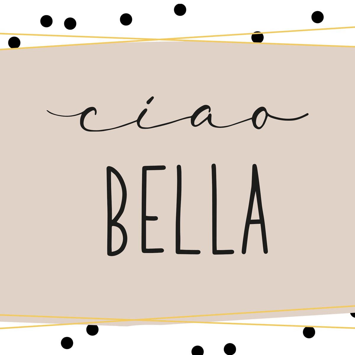 Servietten - Ciao Bella 33x33 cm