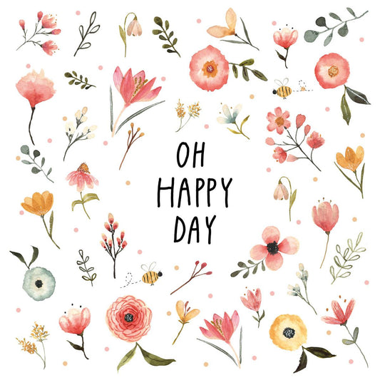 Servietten - Oh Happy Day 33x33 cm