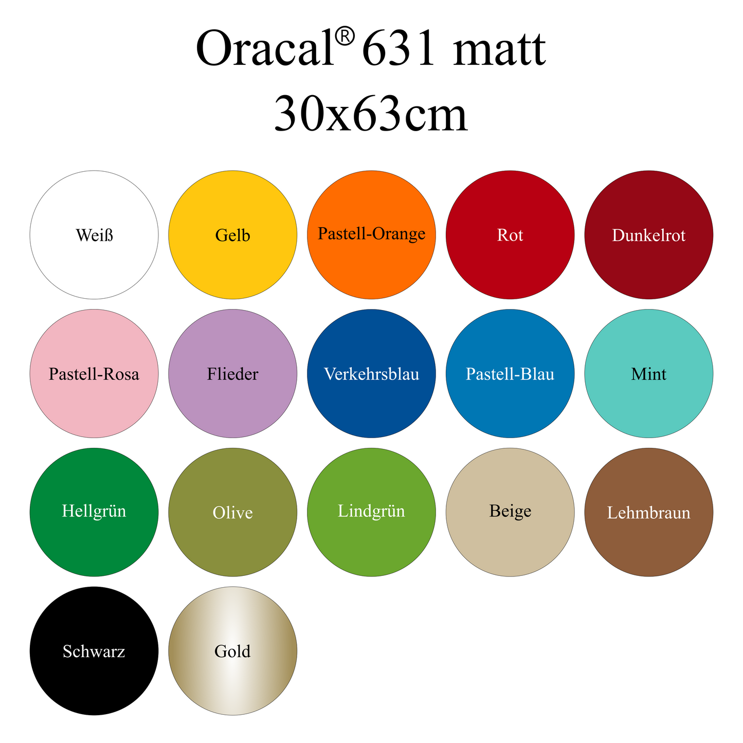 ORACAL® 631 -matt- 30x63cm