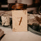 Tischnummer/Menü Holz
