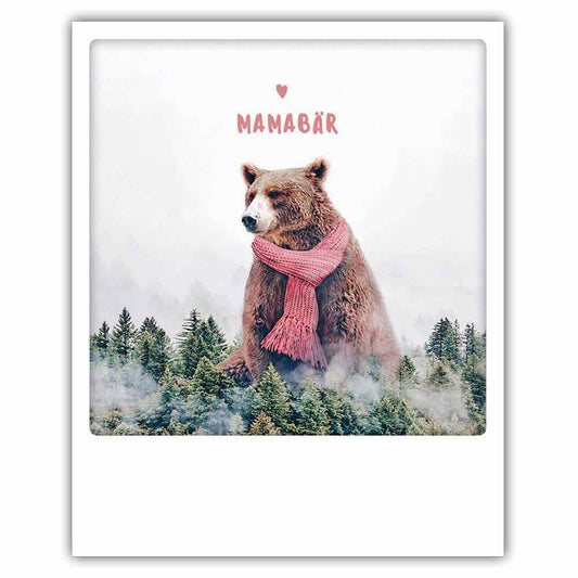 Pickmotion Postkarte - Mamabär